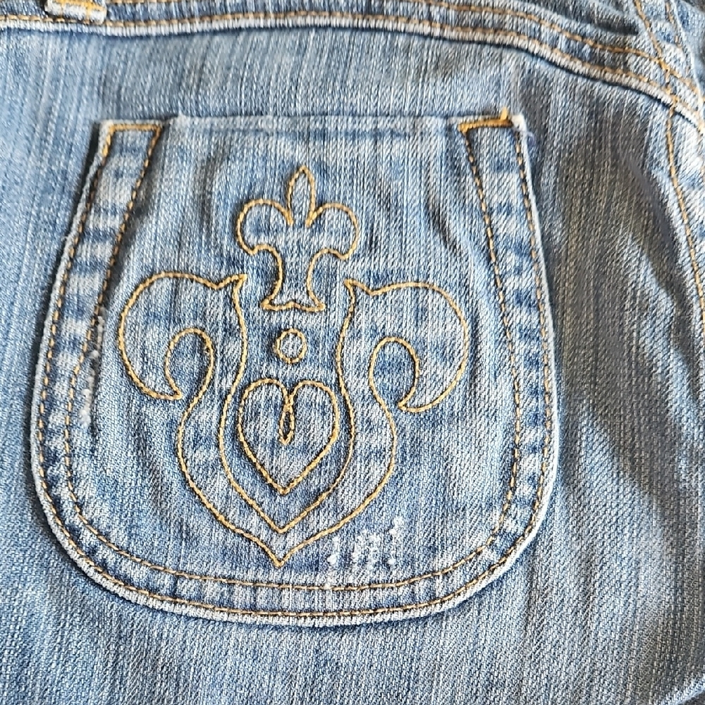 Cache‎ Blue Denim Bermuda Shorts Sz 2 - Picture 8 of 10